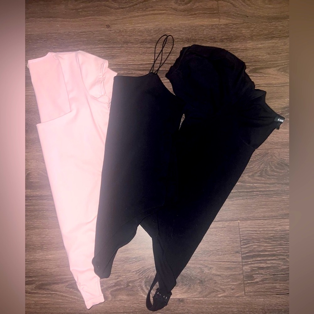 Lot of 3 bodysuits - free people, express, wild fable - size large